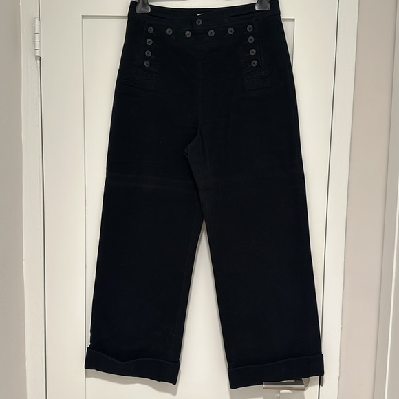 Tory Burch Moleskin Sailor Trousers - Picture 2 of 7